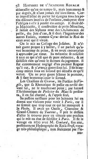 Histoire de l'Académie royale des sciences avec les Mémoires de mathematique & de physique, pour la même année, tires des registres de cette Académie.