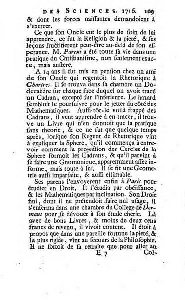 Histoire de l'Académie royale des sciences avec les Mémoires de mathematique & de physique, pour la même année, tires des registres de cette Académie.