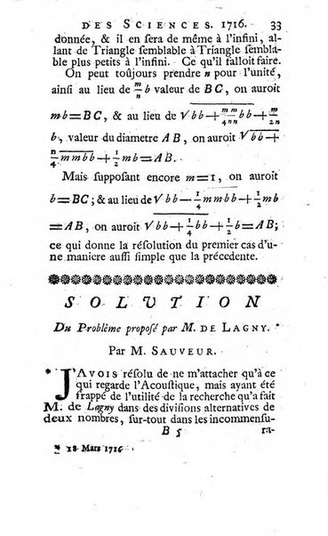 Histoire de l'Académie royale des sciences avec les Mémoires de mathematique & de physique, pour la même année, tires des registres de cette Académie.