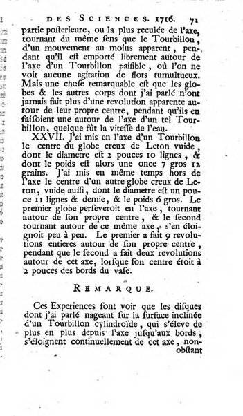 Histoire de l'Académie royale des sciences avec les Mémoires de mathematique & de physique, pour la même année, tires des registres de cette Académie.