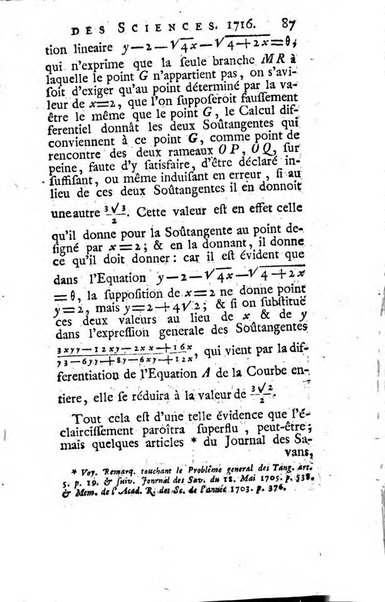 Histoire de l'Académie royale des sciences avec les Mémoires de mathematique & de physique, pour la même année, tires des registres de cette Académie.