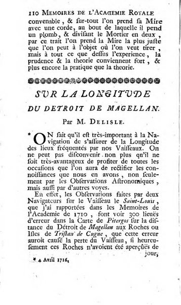 Histoire de l'Académie royale des sciences avec les Mémoires de mathematique & de physique, pour la même année, tires des registres de cette Académie.