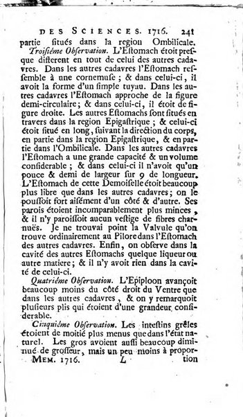 Histoire de l'Académie royale des sciences avec les Mémoires de mathematique & de physique, pour la même année, tires des registres de cette Académie.