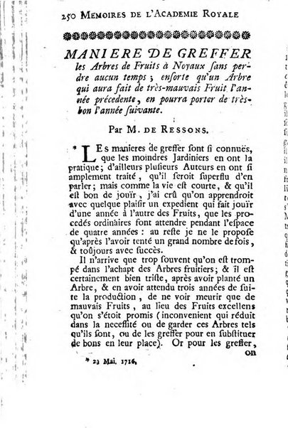 Histoire de l'Académie royale des sciences avec les Mémoires de mathematique & de physique, pour la même année, tires des registres de cette Académie.