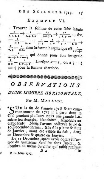 Histoire de l'Académie royale des sciences avec les Mémoires de mathematique & de physique, pour la même année, tires des registres de cette Académie.