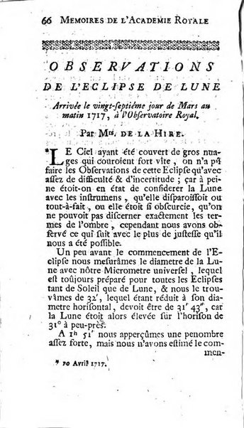 Histoire de l'Académie royale des sciences avec les Mémoires de mathematique & de physique, pour la même année, tires des registres de cette Académie.