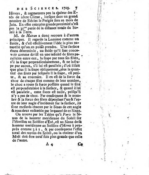 Histoire de l'Académie royale des sciences avec les Mémoires de mathematique & de physique, pour la même année, tires des registres de cette Académie.