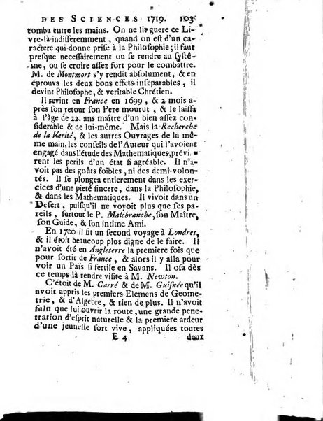 Histoire de l'Académie royale des sciences avec les Mémoires de mathematique & de physique, pour la même année, tires des registres de cette Académie.