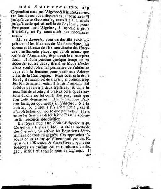 Histoire de l'Académie royale des sciences avec les Mémoires de mathematique & de physique, pour la même année, tires des registres de cette Académie.