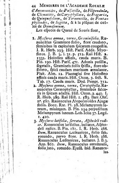 Histoire de l'Académie royale des sciences avec les Mémoires de mathematique & de physique, pour la même année, tires des registres de cette Académie.