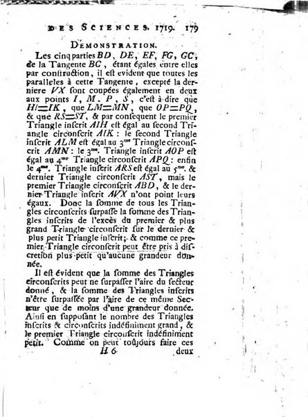 Histoire de l'Académie royale des sciences avec les Mémoires de mathematique & de physique, pour la même année, tires des registres de cette Académie.