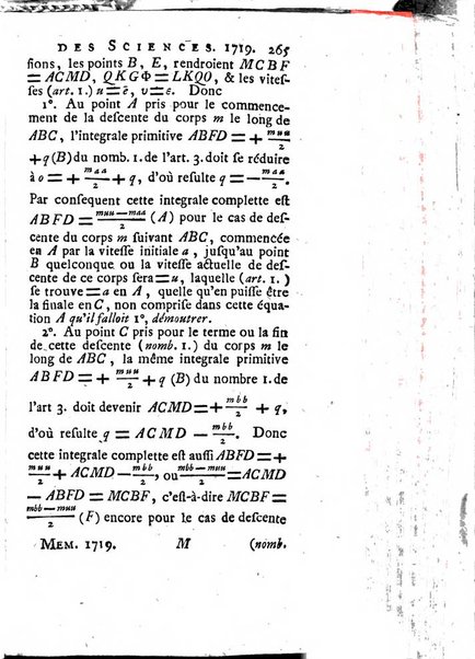 Histoire de l'Académie royale des sciences avec les Mémoires de mathematique & de physique, pour la même année, tires des registres de cette Académie.