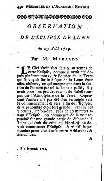 Histoire de l'Académie royale des sciences avec les Mémoires de mathematique & de physique, pour la même année, tires des registres de cette Académie.