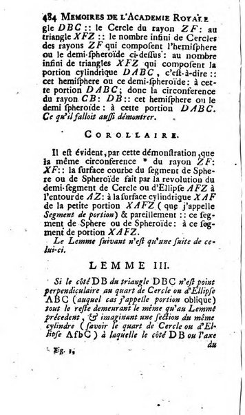 Histoire de l'Académie royale des sciences avec les Mémoires de mathematique & de physique, pour la même année, tires des registres de cette Académie.