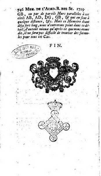 Histoire de l'Académie royale des sciences avec les Mémoires de mathematique & de physique, pour la même année, tires des registres de cette Académie.