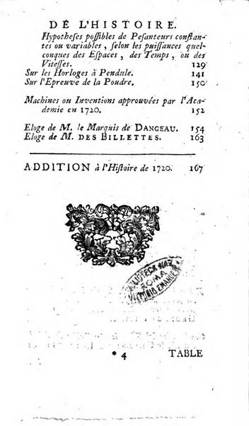 Histoire de l'Académie royale des sciences avec les Mémoires de mathematique & de physique, pour la même année, tires des registres de cette Académie.