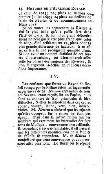 Histoire de l'Académie royale des sciences avec les Mémoires de mathematique & de physique, pour la même année, tires des registres de cette Académie.