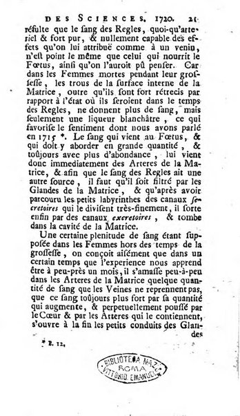 Histoire de l'Académie royale des sciences avec les Mémoires de mathematique & de physique, pour la même année, tires des registres de cette Académie.