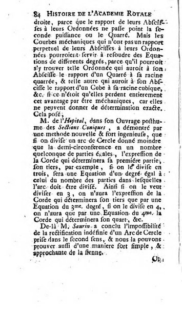 Histoire de l'Académie royale des sciences avec les Mémoires de mathematique & de physique, pour la même année, tires des registres de cette Académie.