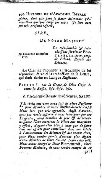 Histoire de l'Académie royale des sciences avec les Mémoires de mathematique & de physique, pour la même année, tires des registres de cette Académie.