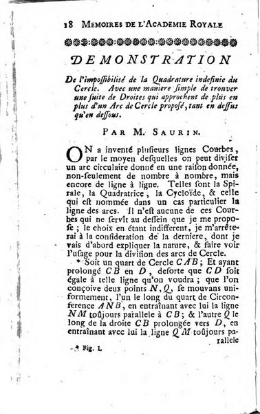 Histoire de l'Académie royale des sciences avec les Mémoires de mathematique & de physique, pour la même année, tires des registres de cette Académie.