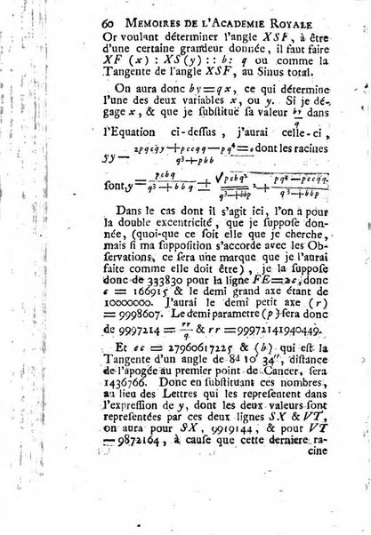 Histoire de l'Académie royale des sciences avec les Mémoires de mathematique & de physique, pour la même année, tires des registres de cette Académie.