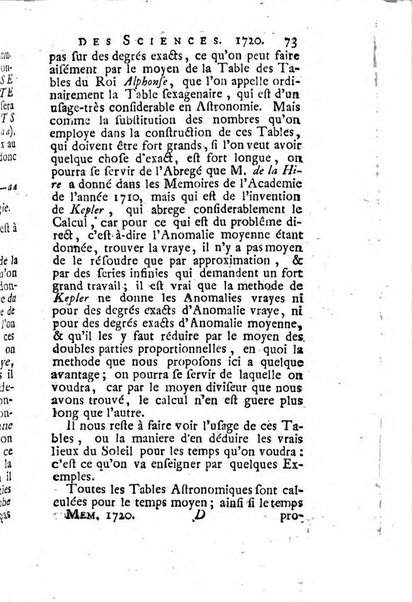 Histoire de l'Académie royale des sciences avec les Mémoires de mathematique & de physique, pour la même année, tires des registres de cette Académie.