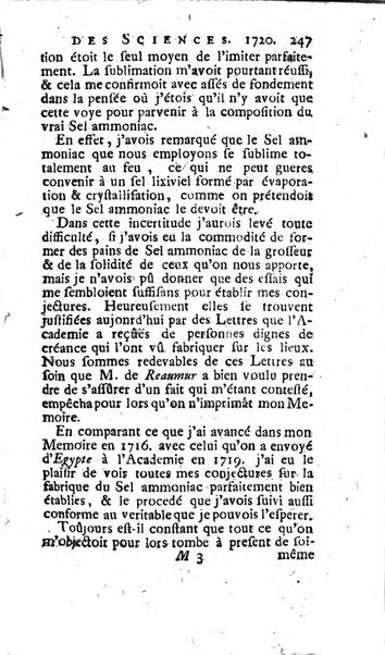 Histoire de l'Académie royale des sciences avec les Mémoires de mathematique & de physique, pour la même année, tires des registres de cette Académie.