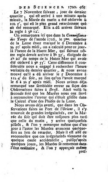 Histoire de l'Académie royale des sciences avec les Mémoires de mathematique & de physique, pour la même année, tires des registres de cette Académie.