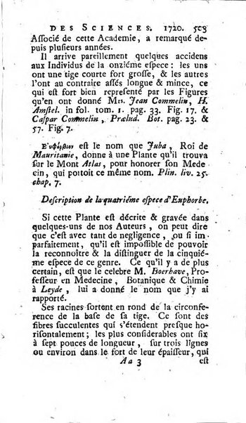 Histoire de l'Académie royale des sciences avec les Mémoires de mathematique & de physique, pour la même année, tires des registres de cette Académie.