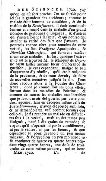 Histoire de l'Académie royale des sciences avec les Mémoires de mathematique & de physique, pour la même année, tires des registres de cette Académie.