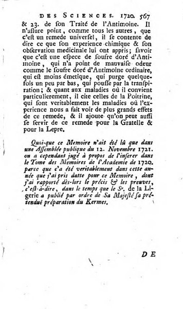 Histoire de l'Académie royale des sciences avec les Mémoires de mathematique & de physique, pour la même année, tires des registres de cette Académie.