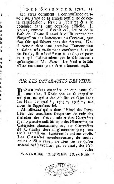 Histoire de l'Académie royale des sciences avec les Mémoires de mathematique & de physique, pour la même année, tires des registres de cette Académie.