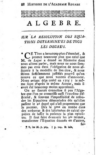 Histoire de l'Académie royale des sciences avec les Mémoires de mathematique & de physique, pour la même année, tires des registres de cette Académie.