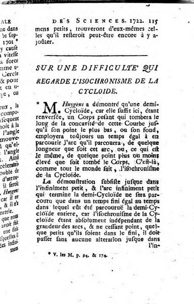 Histoire de l'Académie royale des sciences avec les Mémoires de mathematique & de physique, pour la même année, tires des registres de cette Académie.