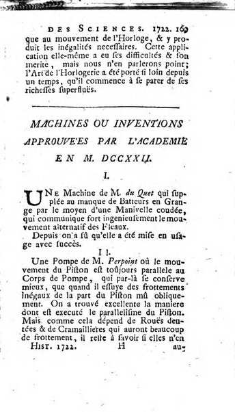 Histoire de l'Académie royale des sciences avec les Mémoires de mathematique & de physique, pour la même année, tires des registres de cette Académie.