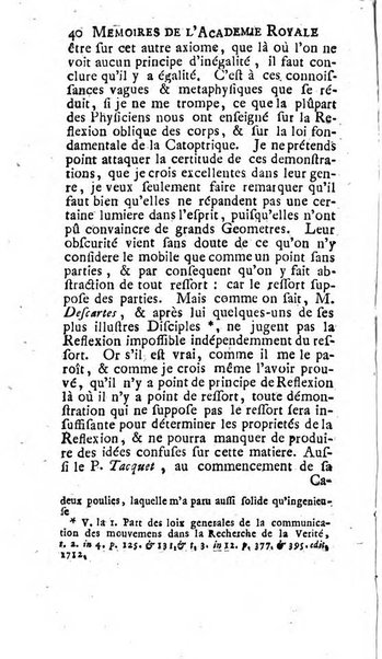 Histoire de l'Académie royale des sciences avec les Mémoires de mathematique & de physique, pour la même année, tires des registres de cette Académie.