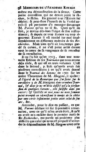 Histoire de l'Académie royale des sciences avec les Mémoires de mathematique & de physique, pour la même année, tires des registres de cette Académie.