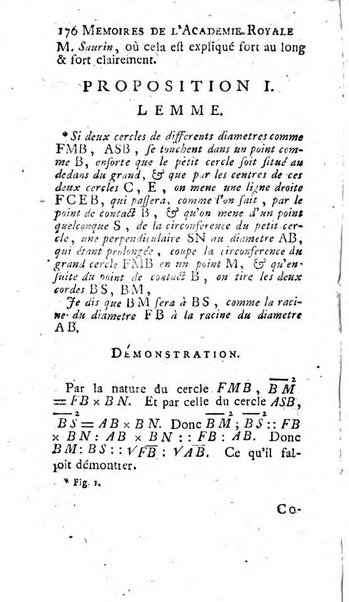 Histoire de l'Académie royale des sciences avec les Mémoires de mathematique & de physique, pour la même année, tires des registres de cette Académie.