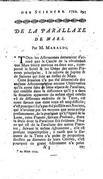 Histoire de l'Académie royale des sciences avec les Mémoires de mathematique & de physique, pour la même année, tires des registres de cette Académie.