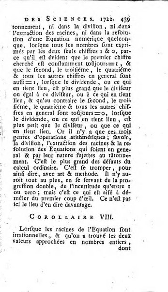 Histoire de l'Académie royale des sciences avec les Mémoires de mathematique & de physique, pour la même année, tires des registres de cette Académie.