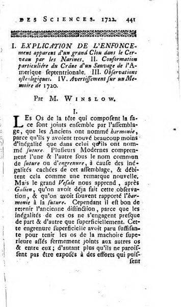 Histoire de l'Académie royale des sciences avec les Mémoires de mathematique & de physique, pour la même année, tires des registres de cette Académie.