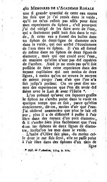 Histoire de l'Académie royale des sciences avec les Mémoires de mathematique & de physique, pour la même année, tires des registres de cette Académie.