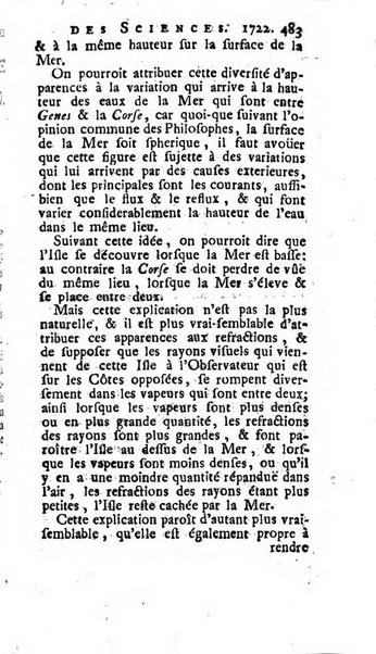 Histoire de l'Académie royale des sciences avec les Mémoires de mathematique & de physique, pour la même année, tires des registres de cette Académie.