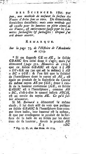 Histoire de l'Académie royale des sciences avec les Mémoires de mathematique & de physique, pour la même année, tires des registres de cette Académie.