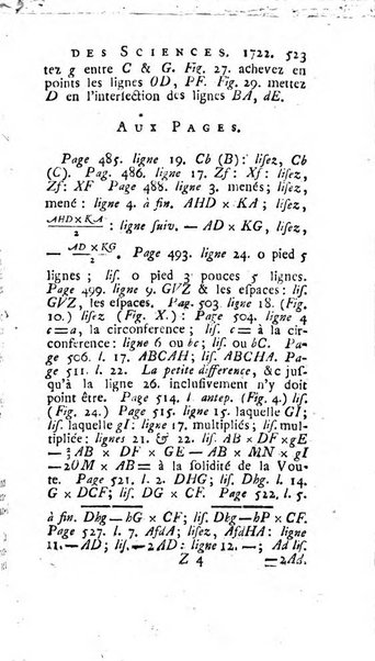 Histoire de l'Académie royale des sciences avec les Mémoires de mathematique & de physique, pour la même année, tires des registres de cette Académie.