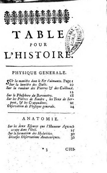 Histoire de l'Académie royale des sciences avec les Mémoires de mathematique & de physique, pour la même année, tires des registres de cette Académie.