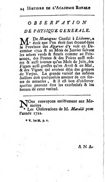 Histoire de l'Académie royale des sciences avec les Mémoires de mathematique & de physique, pour la même année, tires des registres de cette Académie.