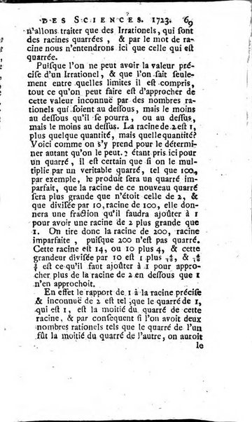 Histoire de l'Académie royale des sciences avec les Mémoires de mathematique & de physique, pour la même année, tires des registres de cette Académie.