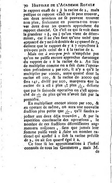 Histoire de l'Académie royale des sciences avec les Mémoires de mathematique & de physique, pour la même année, tires des registres de cette Académie.